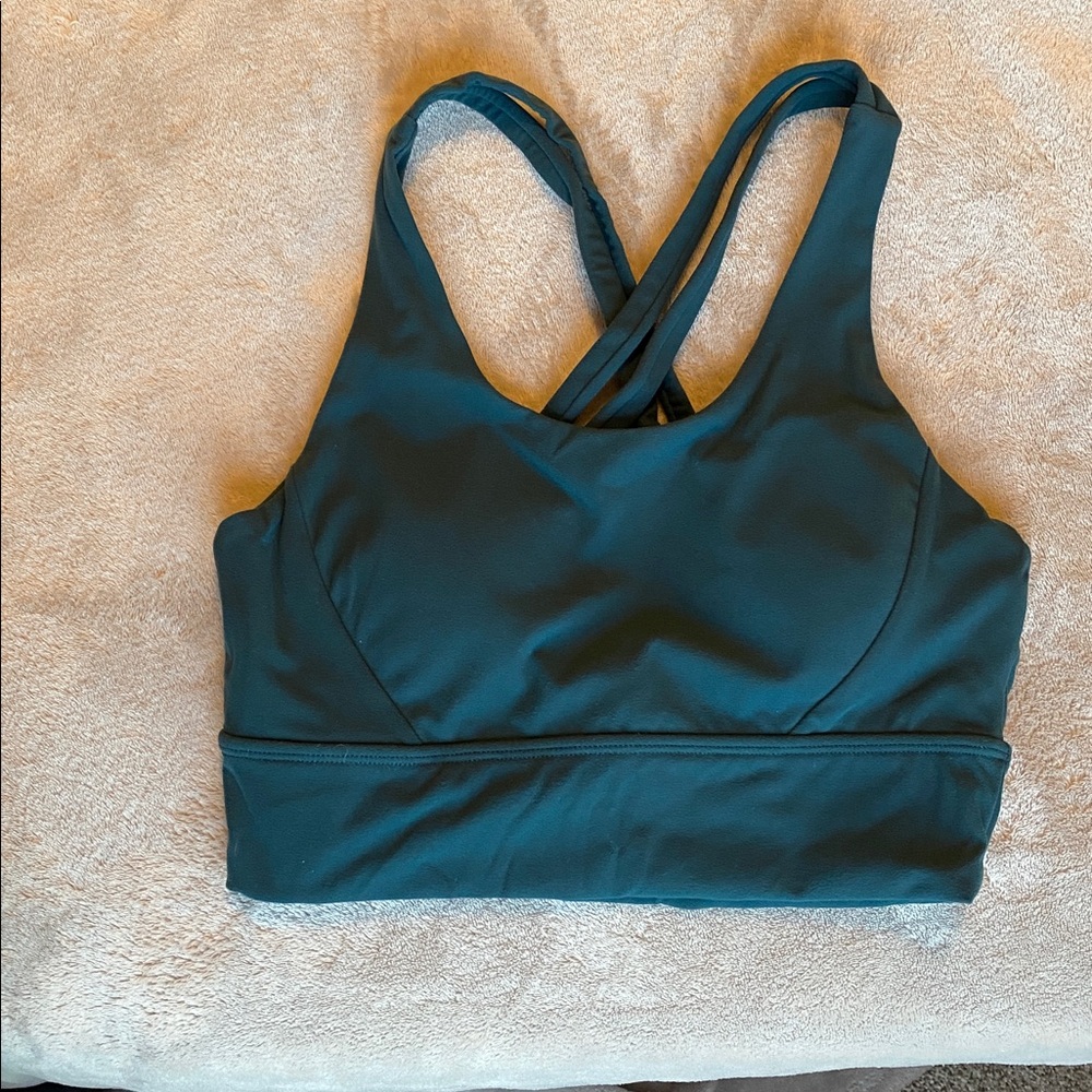 Buffbunny Dark Teal Rosa Sports Bra